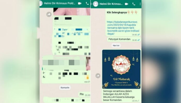 Disindir Soal Kosmetik Ilegal, Dirkrimsus Polda Sulsel Blokir WA Wartawan
