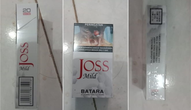 Sampel foto rokok merek Joss Mild tanpa pita cukai