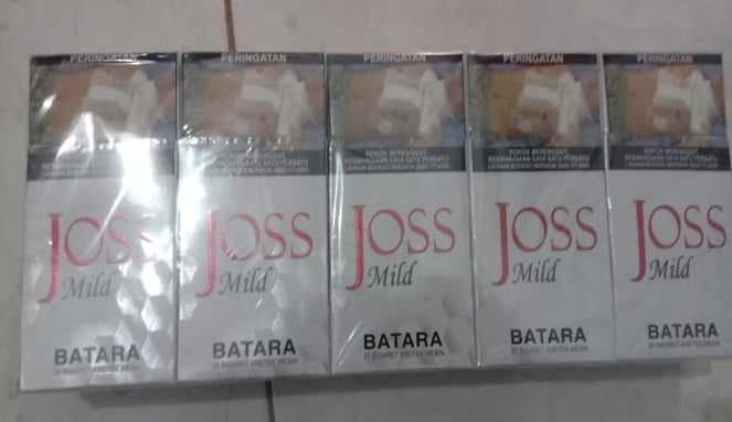 Sampel Rokok merek Joss Mild Ilegal