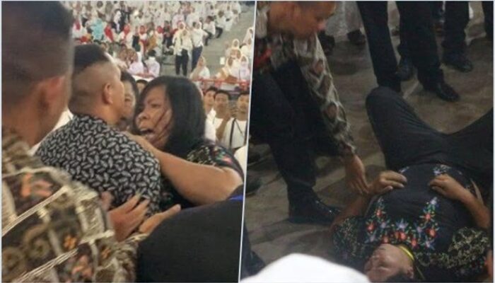 Presiden Dipermalukan, Emak-emak Lempari Sandal ke Jokowi