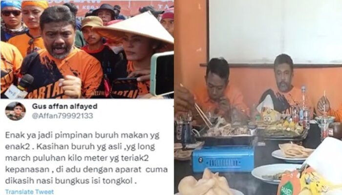 Ketua Buruh Bantah Tudingan Makan Enak Saat Ribuan Massa Demo