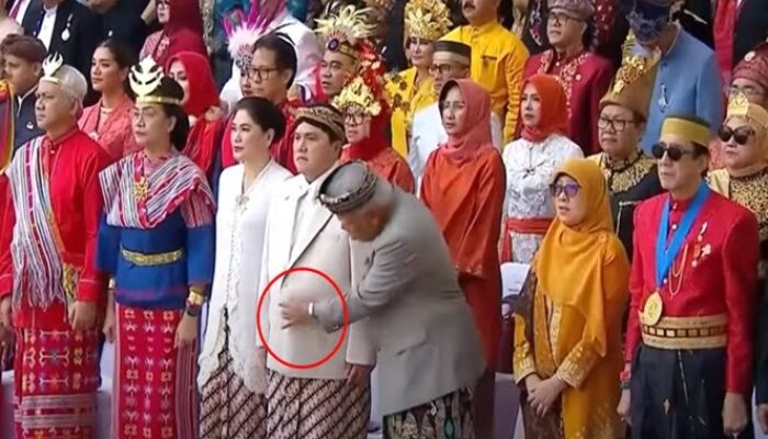 Viral, Aksi Menteri PUPR Usilin Baju Erick Thohir
