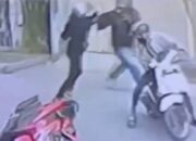 Detik-detik Pria Hajar 2 Begal Sendirian hingga Helm Pecah