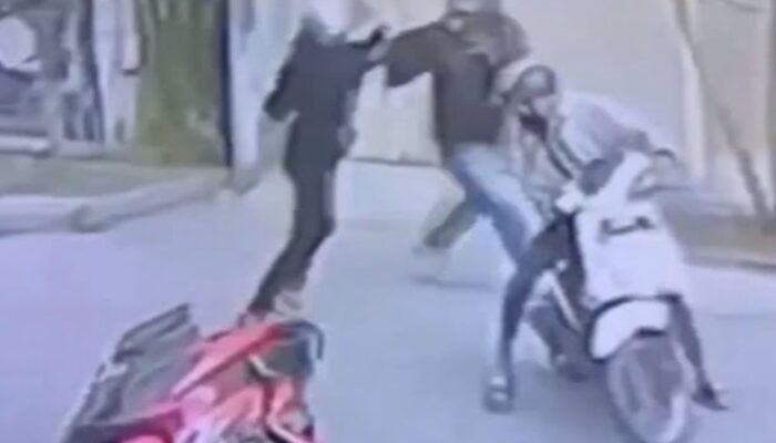 Detik-detik Pria Hajar 2 Begal Sendirian hingga Helm Pecah