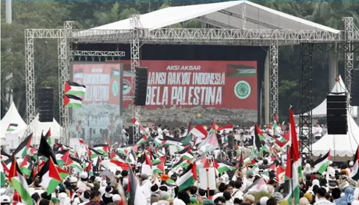 Sejumlah Media Asing Ikut Soroti Aksi Bela Palestina di Monas