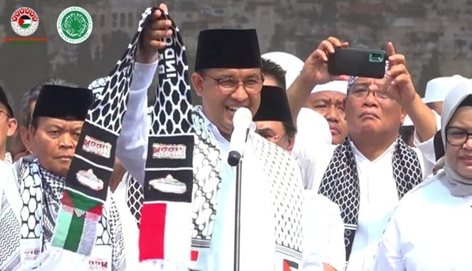 Prabowo dan Ganjar Diundang Tak Datang, Anies Hadiri Aksi Bela Palestina