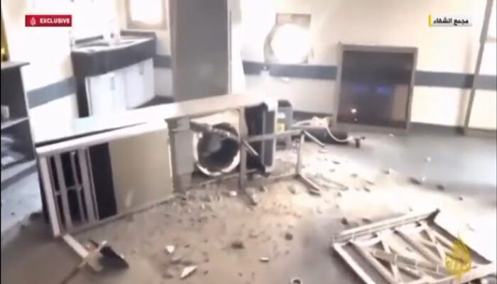 Tentara Israel Ledakkan Bom di RS Al Shifa Gaza dengan Brutal