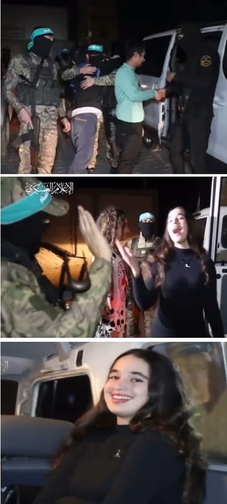 Warga Israel dan Asing, dilepas penuh tawa dan senyum