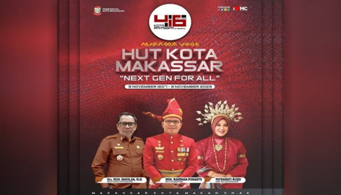 Segenap Keluarga Besar BPKAD Ucapkan Selamat HUT ke-416 Makassar 2023