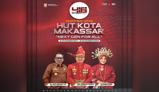 Segenap Keluarga Besar BPKAD Ucapkan Selamat HUT ke-416 Makassar 2023