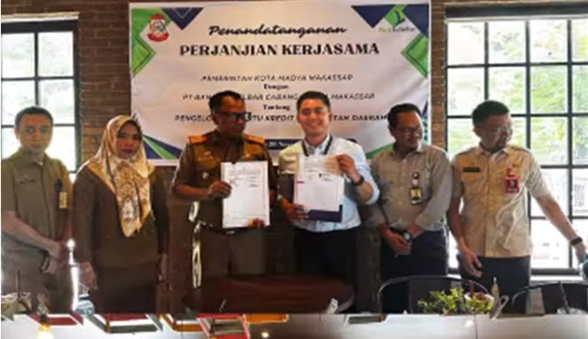 Kepala BPKAD Makassar dan Bank Sulselbar Tandatangani Perjanjian Kerjasama