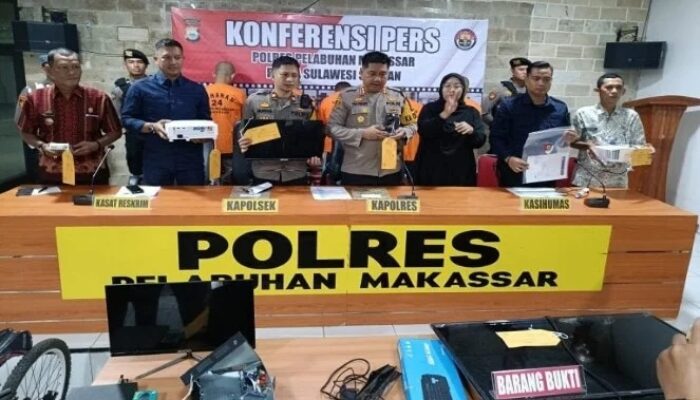 4 Pembobol Kantor Kelurahan di Makassar Dibekuk Polisi
