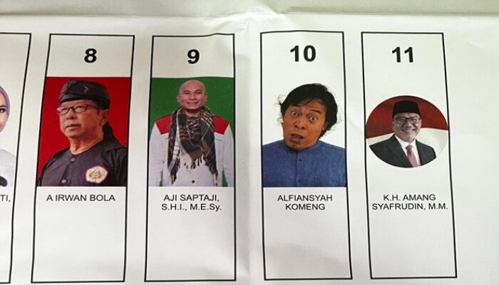 Ngakak, Foto Pelawak Komeng di Suara DPD RI Lain Daripada yang Lain