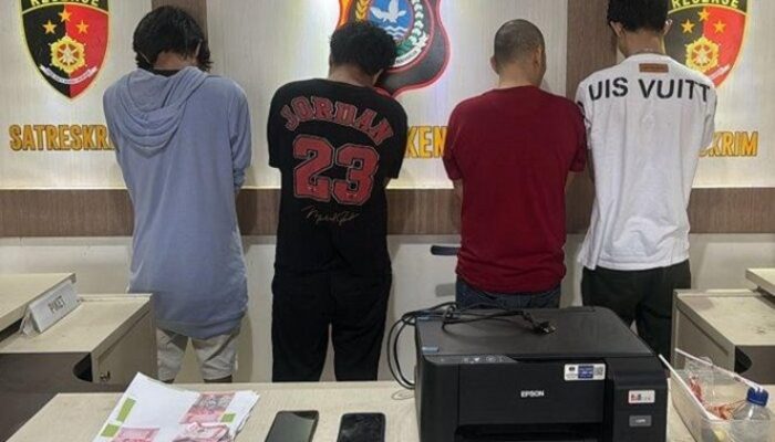 4 Pengedar Uang Palsu Diringkus Polresta Kendari