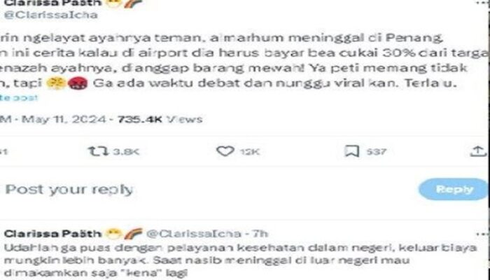Pengiriman Peti Jenazah dari Malaysia Kena Pajak 30 Persen Viral Dimedsos