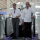 Presiden Jokowi berjalan bersama Luhut Binsar Pandjaitan sebelum uji coba kereta cepat rute Jakarta-Bandung di Stasiun Halim, Jakarta, ANTARA/Akbar Nugroho Gumay