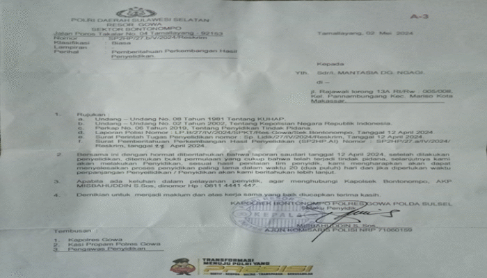 Pelaku Pengancaman “Gentayangan” Kinerja Penyidik Dipertanyakan