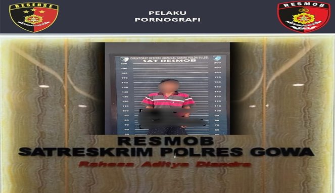 Pelaku Penyebar Foto dan Video Mesum di Gowa Dibekuk Polisi