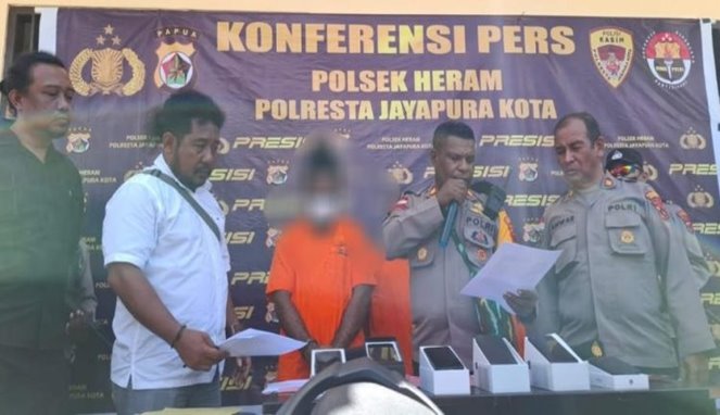 Pelaku Pencabulan Ditangkap Polsek Heram
