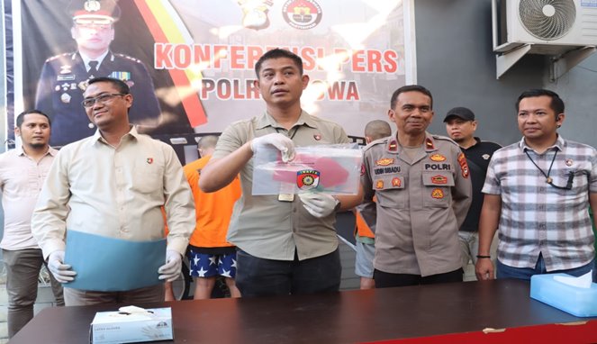 Polres Gowa Amankan Empat Pemuda Pengancam dengan Busur