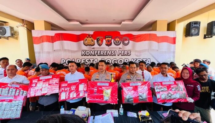 Polisi ciduk 43 Pelaku narkoba di Bogor sabu ganja dan psikotropika ditemukan