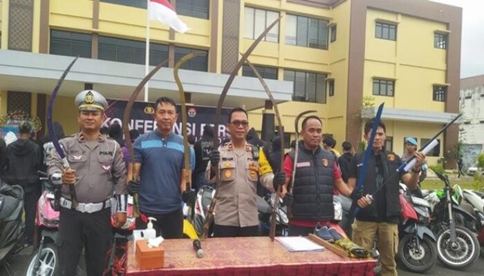 Polres Magelang Gagalkan Rencana Tawuran, 35 Remaja dan 9 Sajam Diamankan