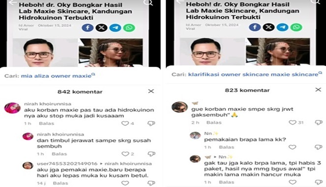 Viral di TikTok, Maxie Skincare Diduga Picu Masalah Kulit Serius