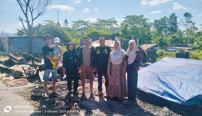 LSM GMBI Kawal Korban Kebakaran Konawe Warga Desak Bantuan Segera