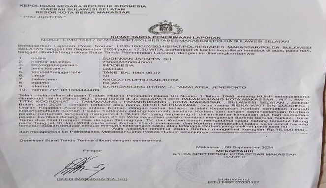 Sindir Polisi, Sudirman Sebut Penegakan Hukum di Makassar Memprihatinkan!