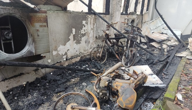 Polda Sulsel Dalami Penyebab Kebakaran Hebat di Kantor Disdik Makassar