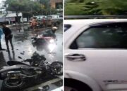 Beredar Video Minibus Liar Hantam Puluhan Motor di Perbatasan Makassar-Gowa