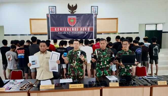 40 Passobis Ditangkap TNI di Sidrap, Polisi Masih Tunggu Korban Membuat Laporan
