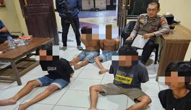 Ngumpet di Bawah Pohon Asam, Tiga Pencuri Kambing Tak Berkutik Diringkus Polisi