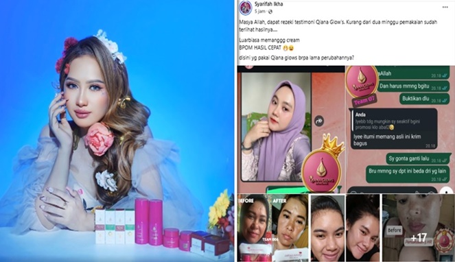 Testimoni Qiana Glow’s Viral, Netizen: Betulji Ini? Jangan-Jangan Merkuncrit!