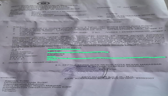 Satu Hari Tiga Dokumen, Oknum Penyidik Polrestabes Disorot Publik