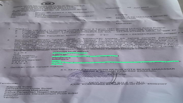 Satu Hari Tiga Dokumen, Oknum Penyidik Polrestabes Disorot Publik