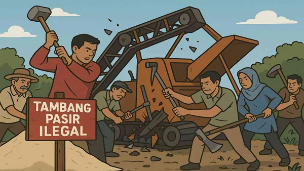 Kasat Reskrim Takalar Dinilai Ingkar Ucapan, Tambang Ilegal Tetap Bebas Beroperasi