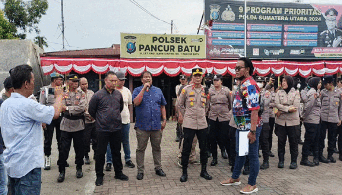 Kasus Pembacokan Mandek, Massa Pancur Batu Murka!