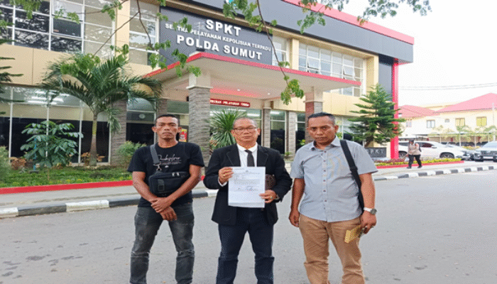 Spanduk “Kriminalisasi Kompol DK” Bikin Gerah, Dua Pria Dilaporkan ke Polda Sumut