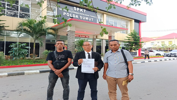 Spanduk “Kriminalisasi Kompol DK” Bikin Gerah, Dua Pria Dilaporkan ke Polda Sumut