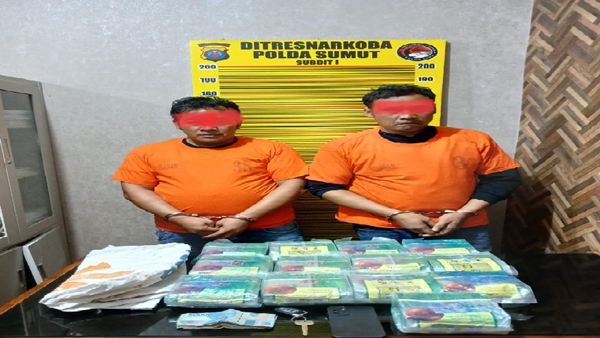 Niat Edarkan Sabu Buyar, Dua Nelayan Ditangkap Polisi di Jalinsum Labura