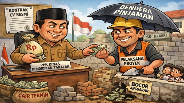 Direktur CV Angkat Tangan, Proyek SDN 70 Boddia Rp207 Juta Diduga Pakai Bendera Pinjaman