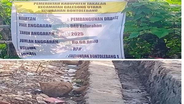 Drainase Bontolebang Disorot Tajam, KPLS Sulsel Curigai Mutu Proyek