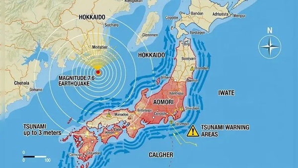 Jepang Timur Laut Digetarkan Gempa 7,6, Tsunami 3 Meter Mengancam