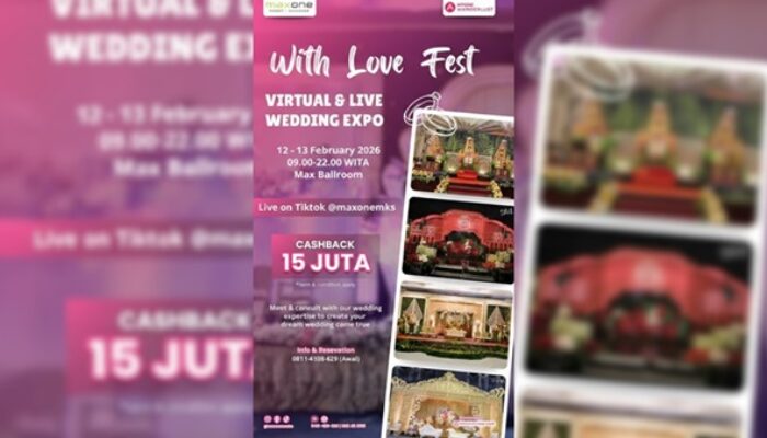 Tak Hanya Pameran, MaxOne Makassar Ubah Ballroom Jadi Negeri Romantis 2026
