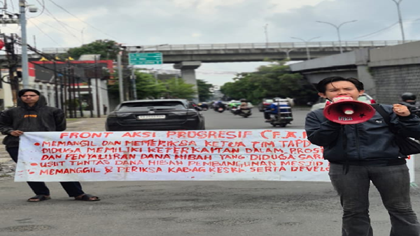 Dana Hibah Masjid Rachita Rp400 Juta Disorot, Massa Desak Kejati Sulsel Lakukan Penyelidikan