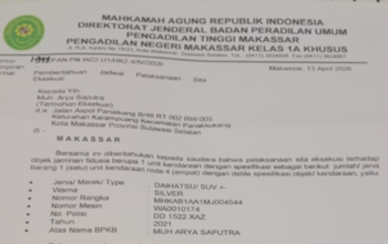 Bayar Tertib 25 Bulan, Debitur Kaget Mobilnya Masuk Daftar Eksekusi