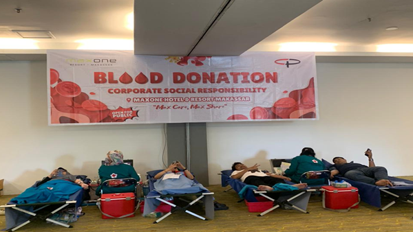 Donor Darah Akbar di MaxOne Hotel Makassar Sukses Besar, 83 Kantong Darah Diamankan PMI