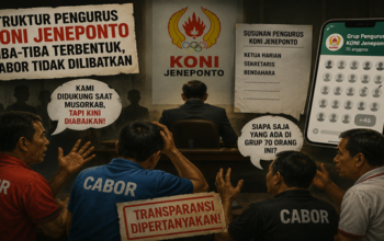 Didukung Saat Pemilihan, Kini Sejumlah Cabor Mengaku Ditinggalkan KONI Jeneponto