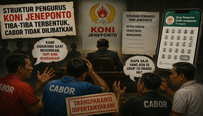 Didukung Saat Pemilihan, Kini Sejumlah Cabor Mengaku Ditinggalkan KONI Jeneponto